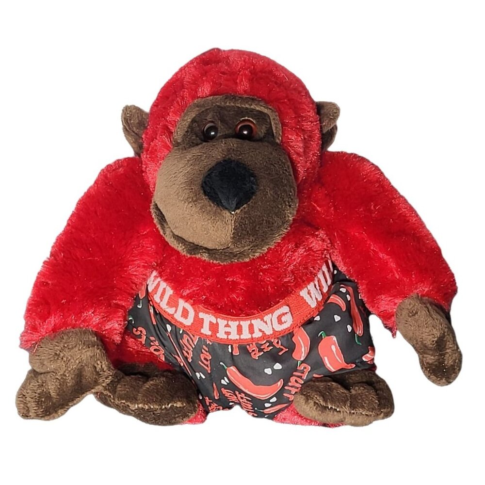 Dan‎ Dee Ape Plush Red Hot Lover Wild Thing Boxers Stuffed Monkey Valentines